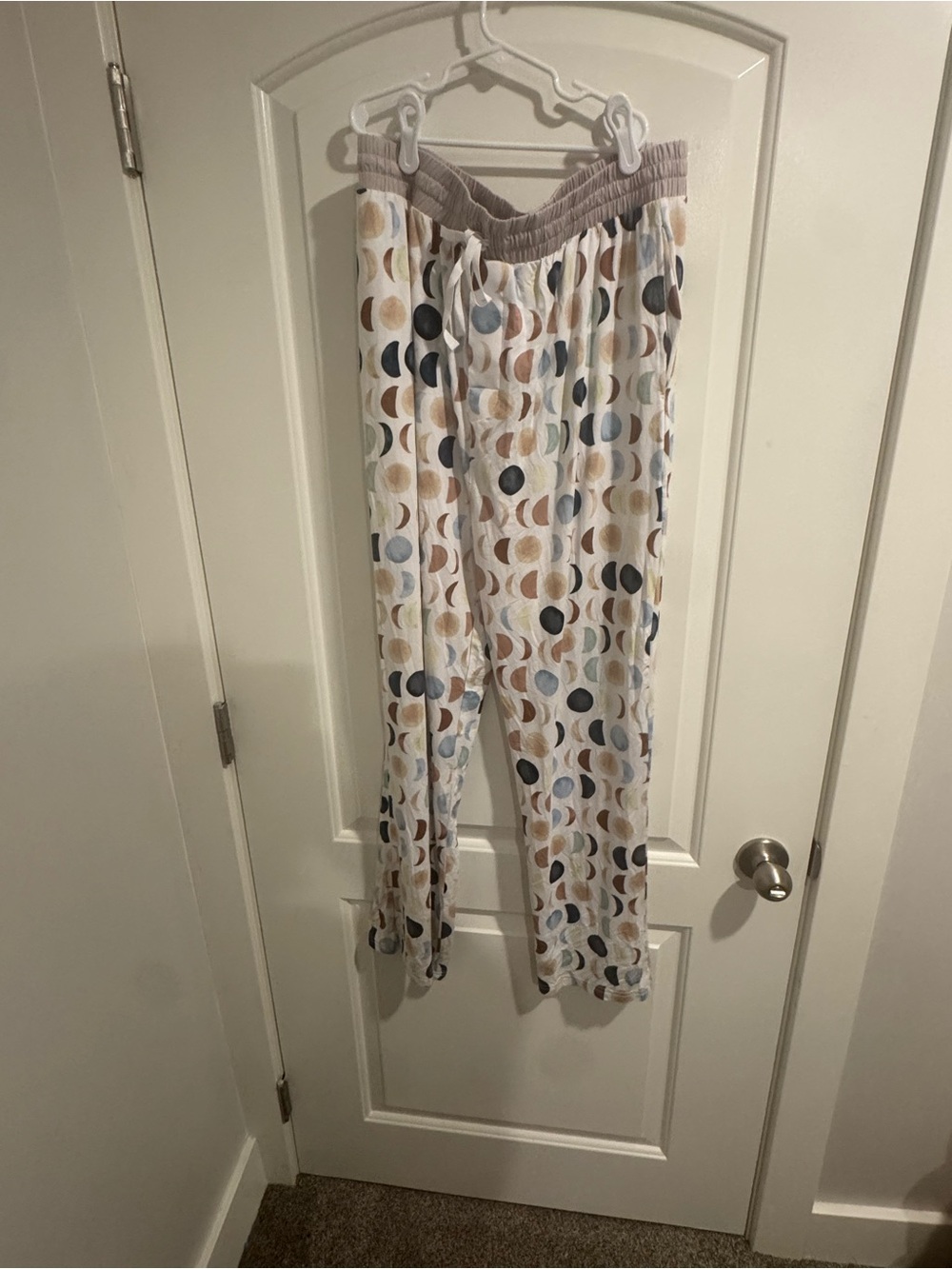 Mens Cozy Moon Print Pajama Pants little sleepies